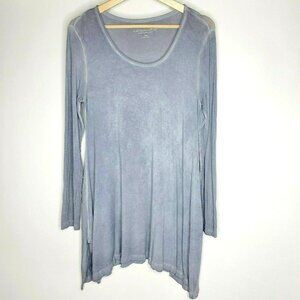 Soft Surroundings Women's Small Tunic Gray Long Sleeve